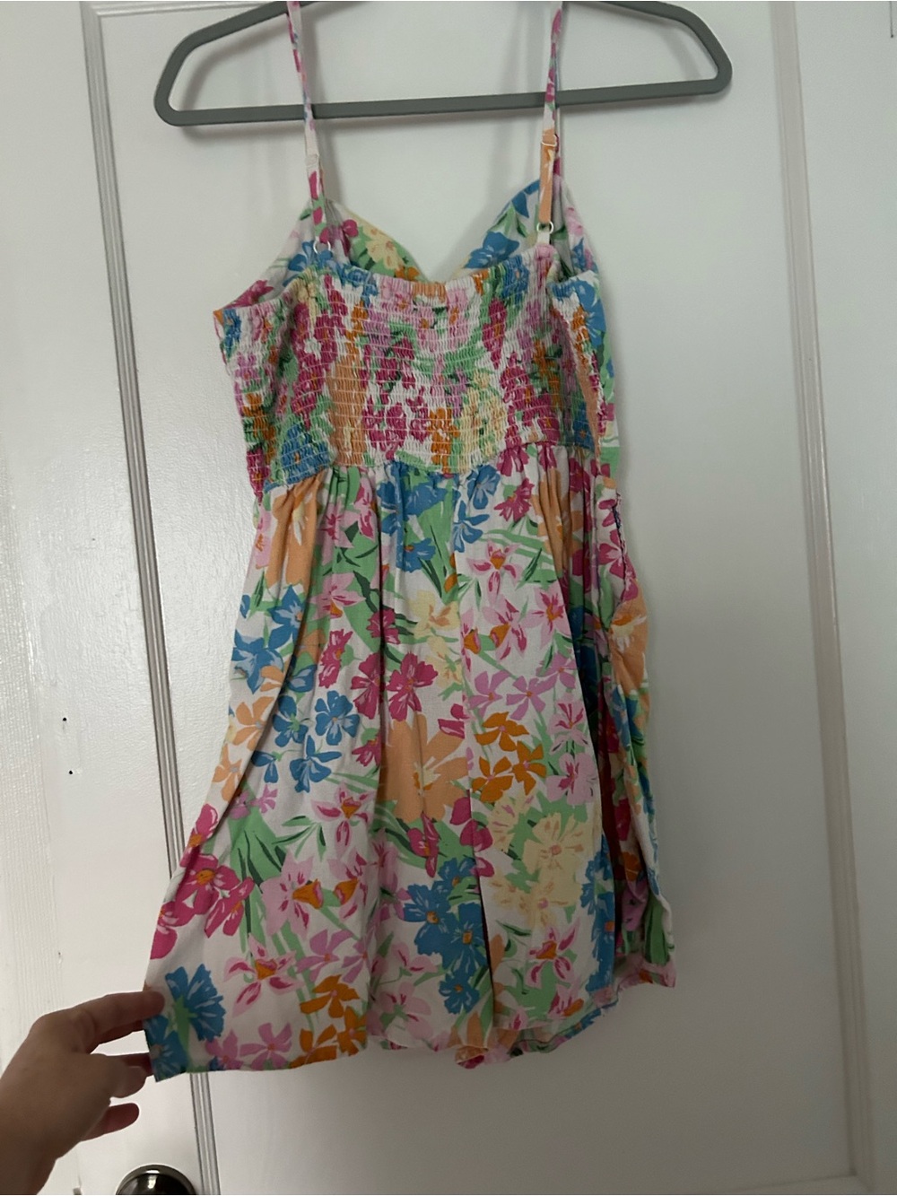Old Navy Pastel Floral Smocked Sundress - Picture 3 of 4